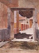 John William Waterhouse Scene at Pompeii oil on canvas